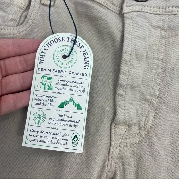 Candiani Denim Handmade in Italy Classic 5 pocket Tan Jeans Chino Style Pants 30 - Picture 7 of 13